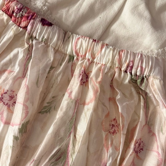 H&M Floral A-Line Skirt - Pink and Cream - Picture 7 of 10
